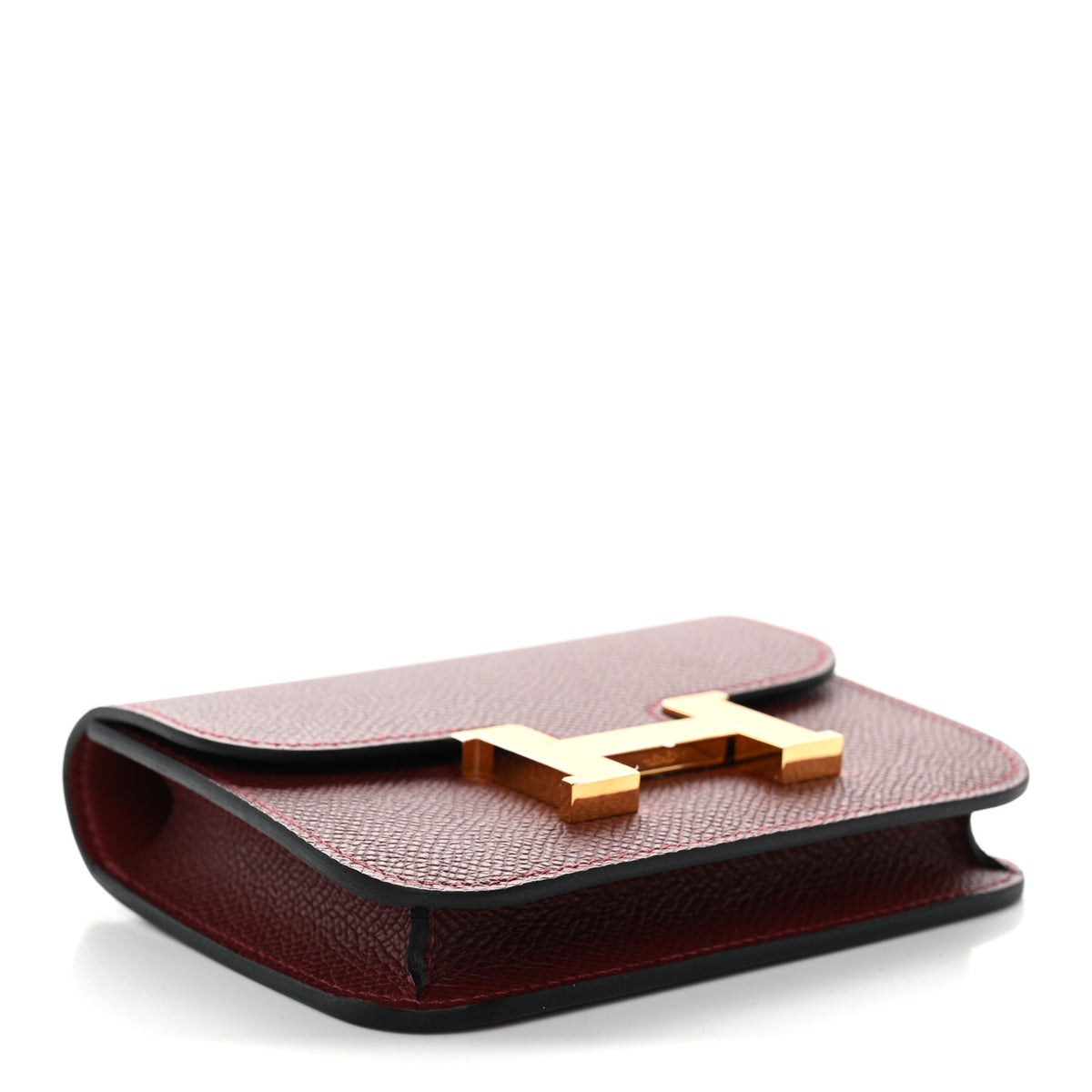 Hermes Epsom Constance Slim Wallet Rouge H 5 of 9