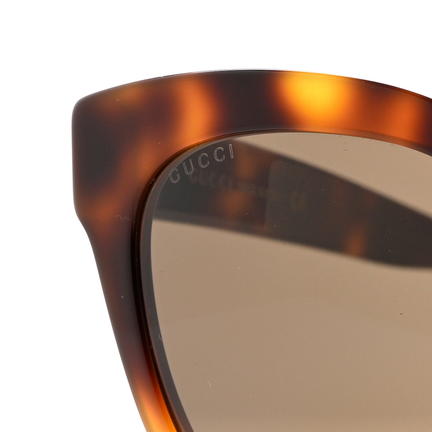 Gucci Acetate Square Frame Sunglasses GG0029SA Tortoise 8 of 8