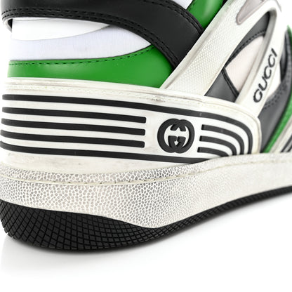 Gucci Demetra Mens Basket High Top Sneakers 8 Holly Green Great White Black 17 of 28