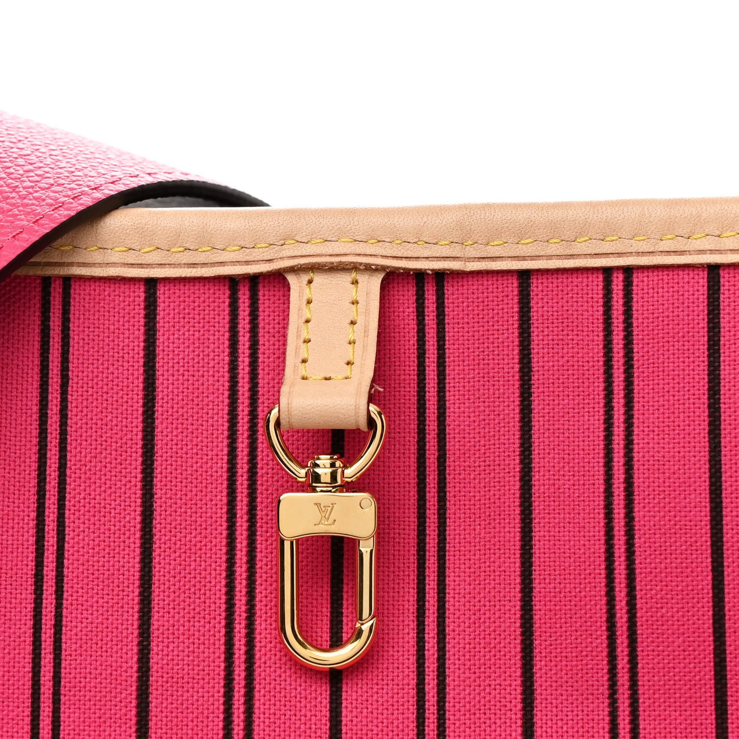 Monogram Inside Out Neverfull Bandouliere MM Rose Pondichery