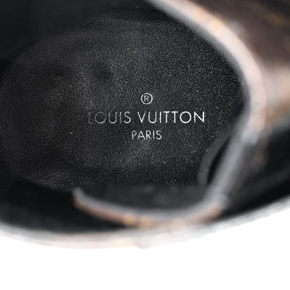 Louis Vuitton Patent Calfskin Monogram Star Trail Ankle Boots 41 Black 7 of 8