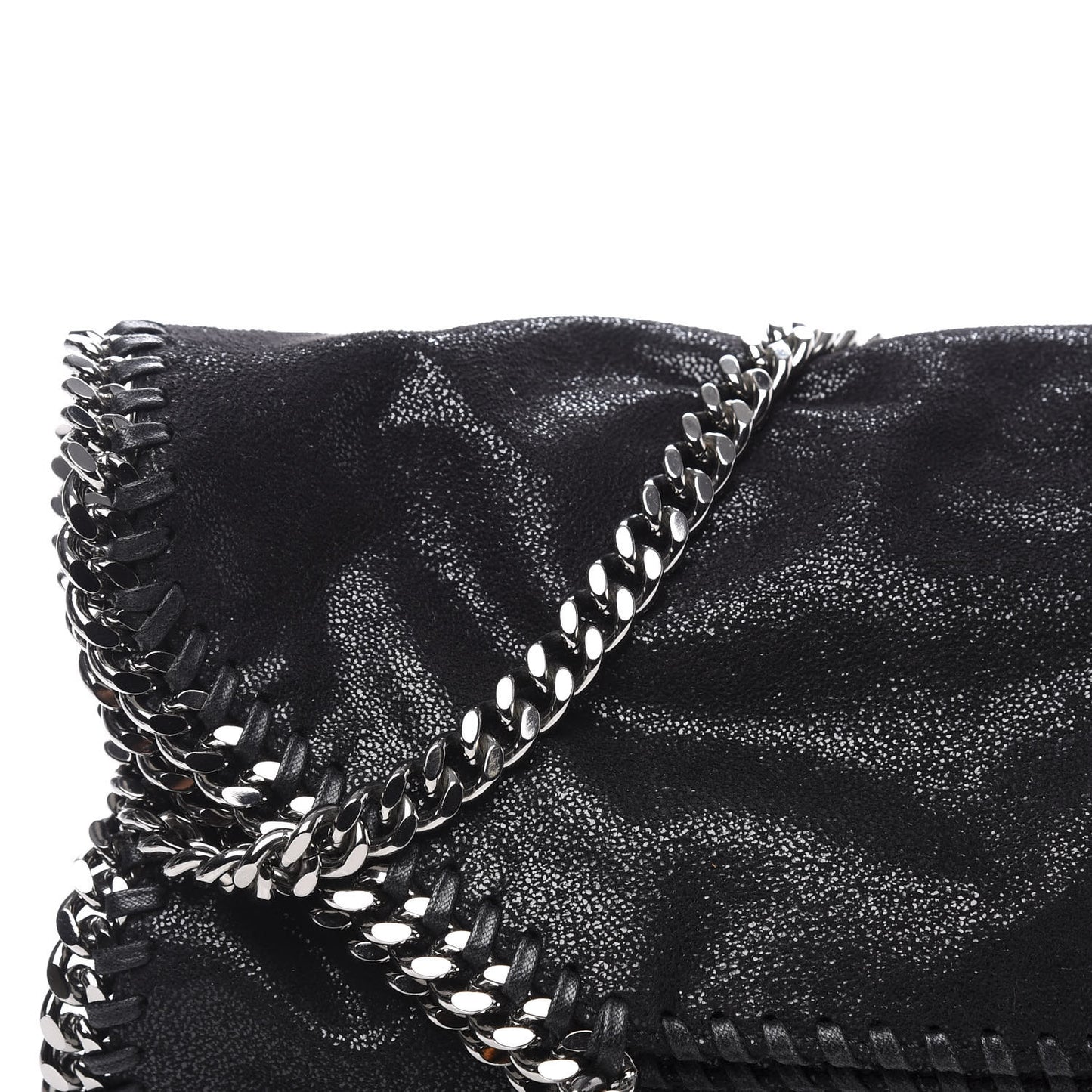 Shaggy Deer Falabella Fold Over Tote Black