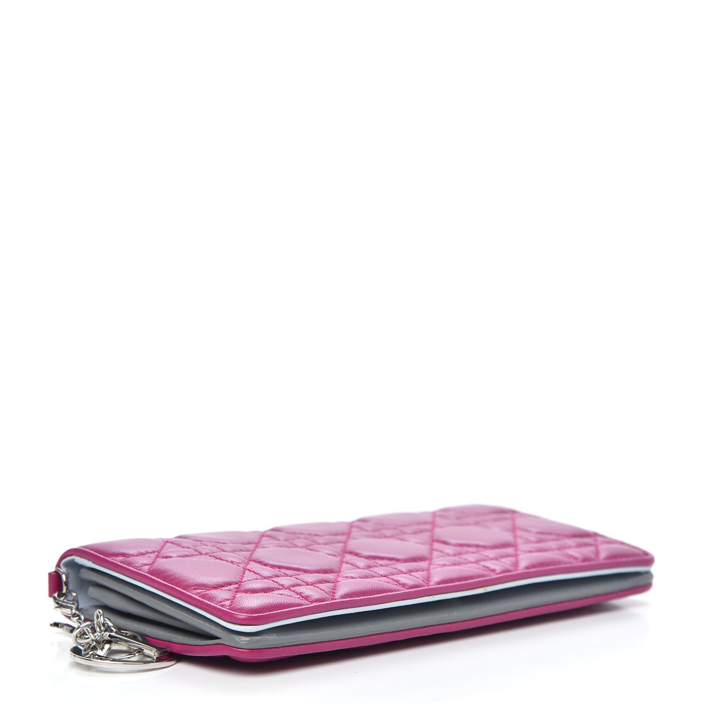 Lambskin Cannage Rendezvous Wallet Pink