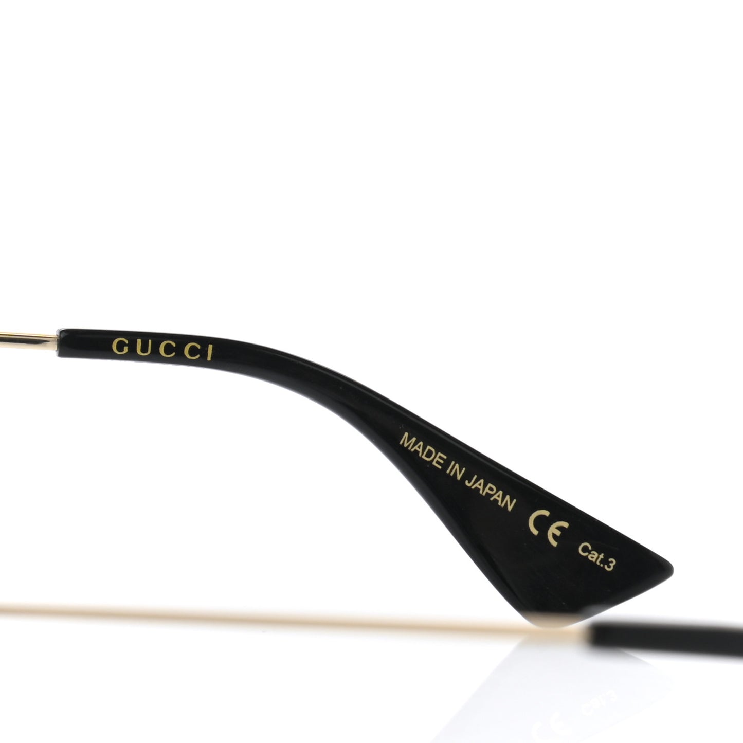 Rectangular Frame Sunglasses GG0414S Black