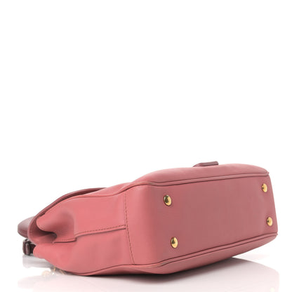 Burberry Trench Calfskin Medium DK88 Top Handle Bag Blossom Pink 4 of 14