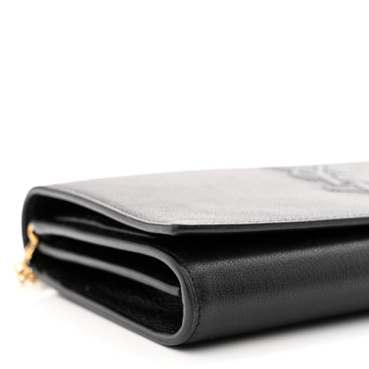 Saint Laurent Calfskin Monogram Belle de Jour Chain Clutch Black 9 of 11
