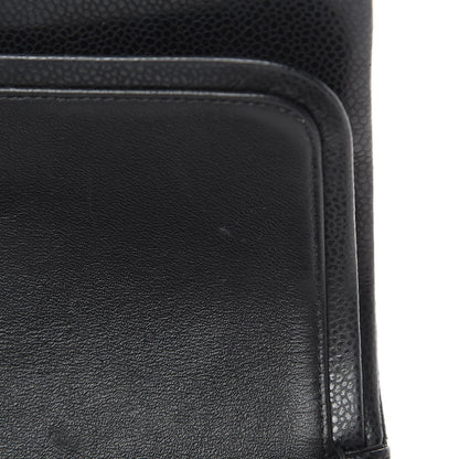 Chanel Caviar Quilted Medium Double Flap Black 11 of 14