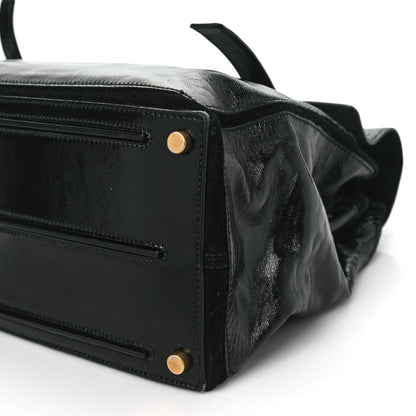 Saint Laurent Patent Large Muse Two Tote Black 9 of 9