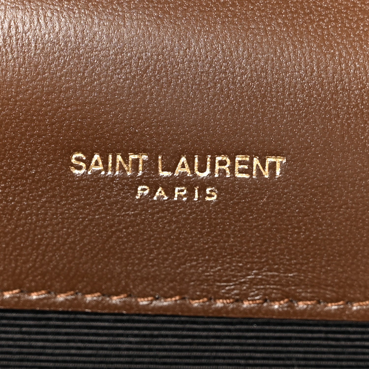 Saint Laurent Suede Mixed Matelasse Triquilt Medium Monogram Envelope Satchel Bark Brown 7 of 11