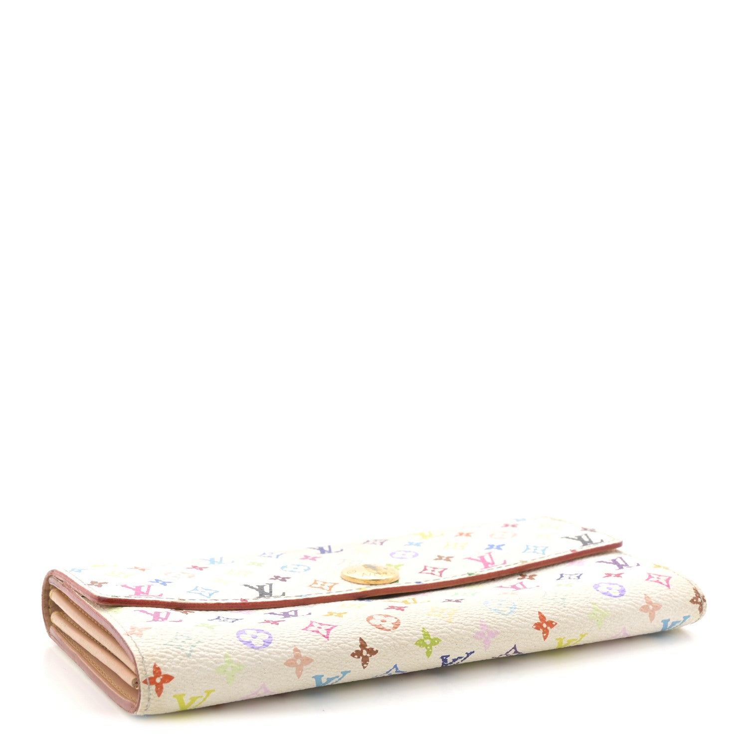 Louis Vuitton Monogram Multicolor Sarah Wallet White 4 of 11