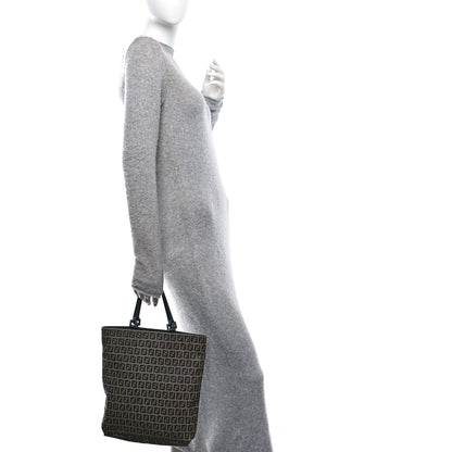 Fendi Zucchino Shopping Tote Navy 2 of 10