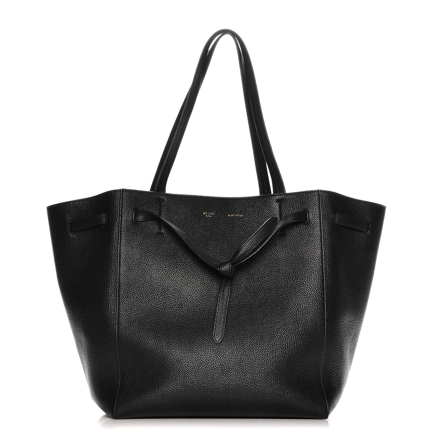 Soft Grained Calfskin Medium Cabas Phantom Black