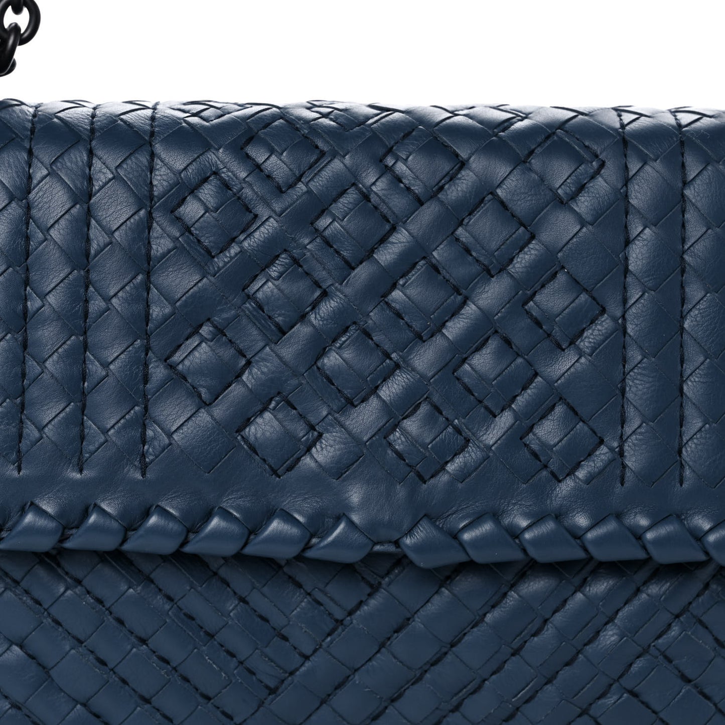 Nappa Intrecciato Bag Blue