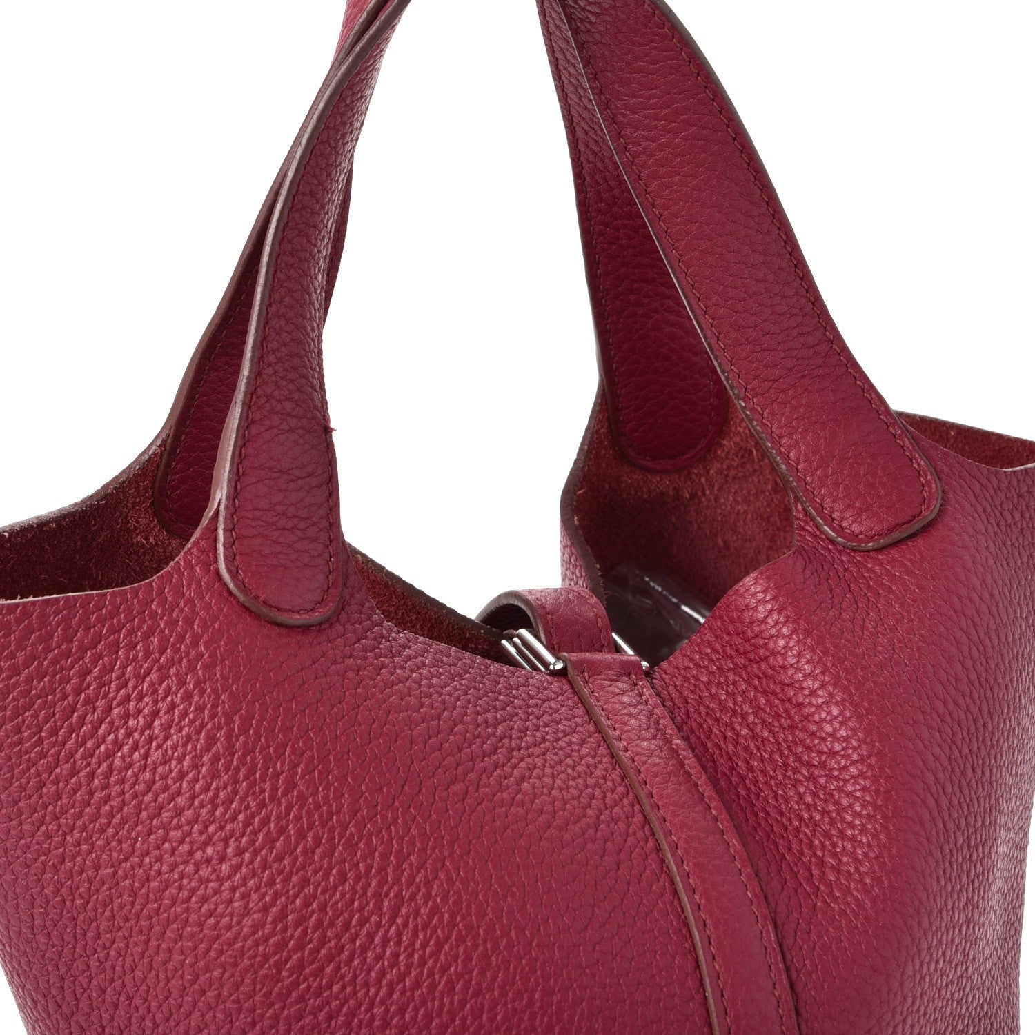 Hermes Taurillon Clemence Picotin Lock 18 PM Rubis 8 of 8