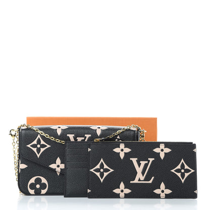 Louis Vuitton Empreinte Monogram Giant Crafty Pochette Felicie Black Creme 13 of 13