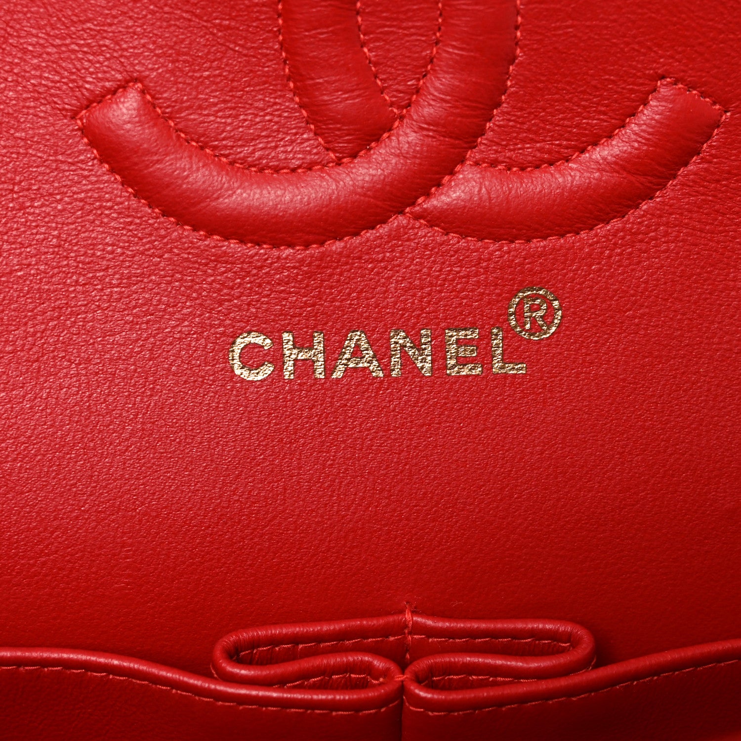 Chanel Lambskin Quilted Medium Double Flap Red 6 of 11