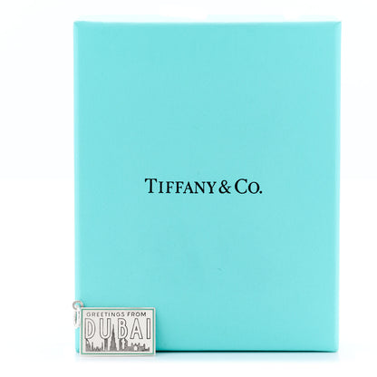 Tiffany Sterling Silver Enamel Dubai Postcard Charm Blue 5 of 5