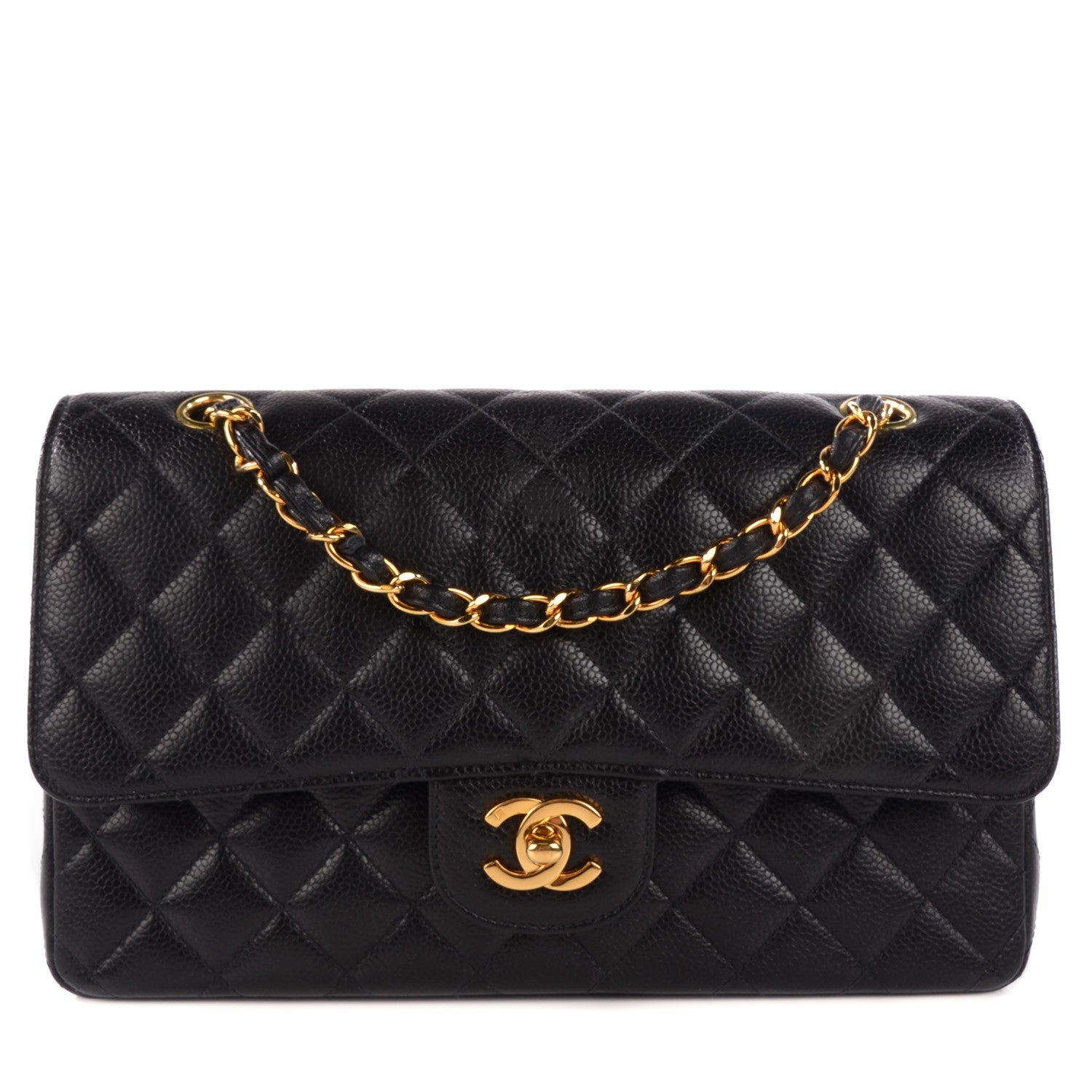 Chanel Caviar Quilted Medium Double Flap Black 1 of 11