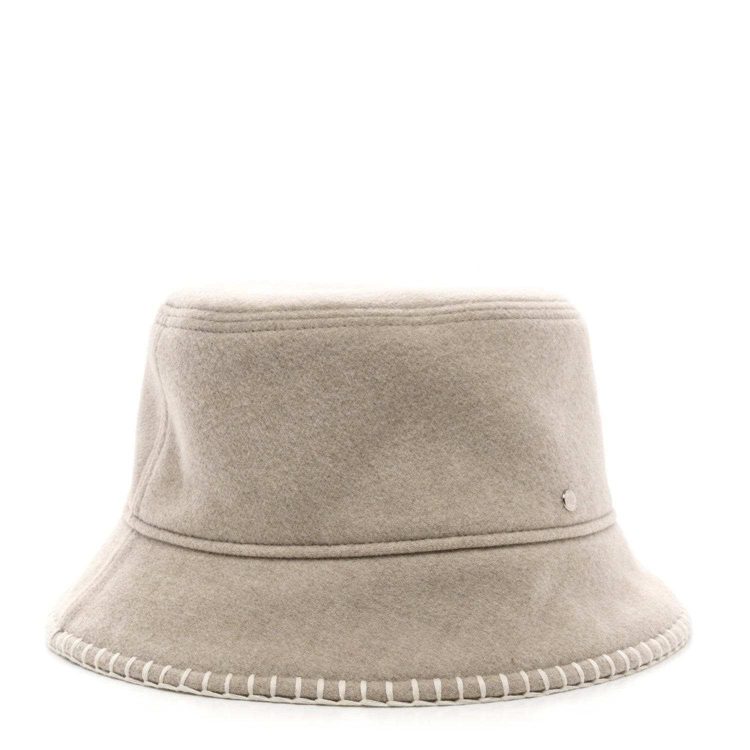 Hermes Wool Cashmere Harper H Point Avalon Bucket Hat 59 Corde Ecru 5 of 8