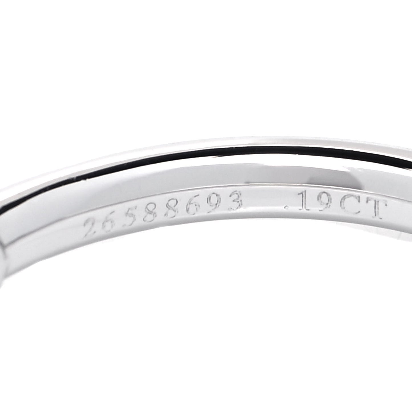 Platinum Diamond .19ct Bezet Ring 61 9.5