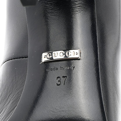 Gucci Malaga Kid Crystal Pumps 37 Black 6 of 9