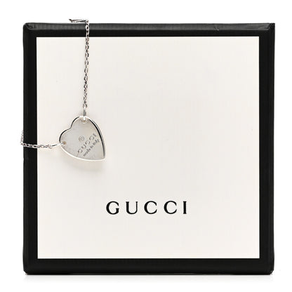 Gucci Sterling Silver Trademark Heart Bracelet 4 of 4
