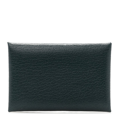 Hermes Chevre Mysore Calvi Card Case Vert Cypress 1 of 8