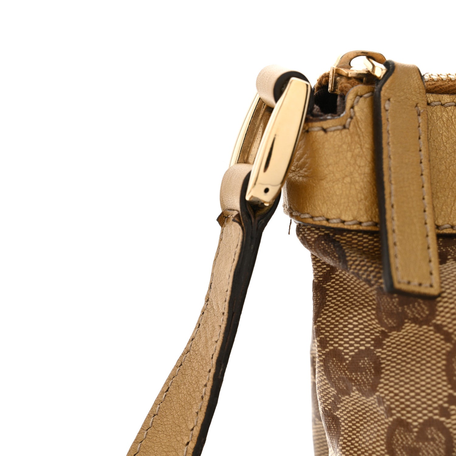 Gucci Crystal Monogram Small D Gold Ring Messenger Gold 13 of 13