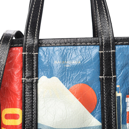 Balenciaga Agneau Arena Tokyo Print XS Bazar Shopper Tote 10 of 10