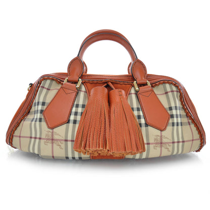 Burberry Haymarket Check Landscape Bag Tangerine 1 of 7