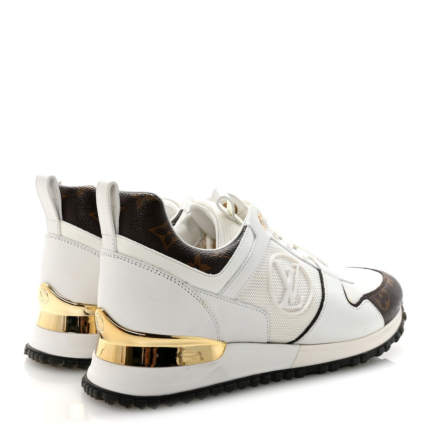 Louis Vuitton Calfskin Monogram Run Away Sneakers 39 White 5 of 10