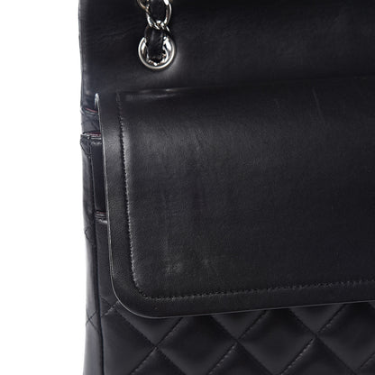 Chanel Lambskin Quilted Maxi Double Flap Black 9 of 17