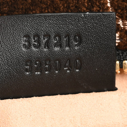 Gucci Velvet GG Monogram Rajah Brown Black 7 of 10