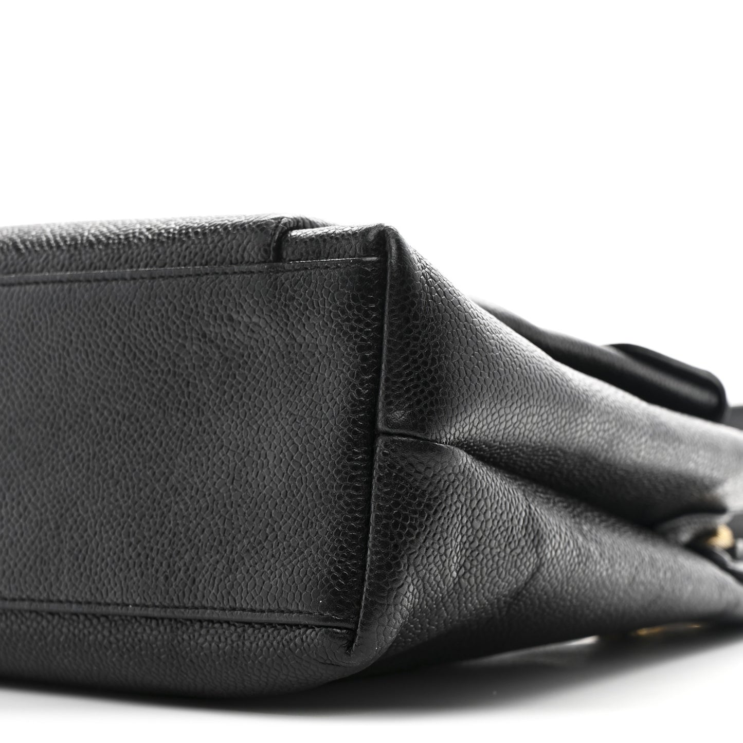 Caviar Flap Shoulder Bag Black