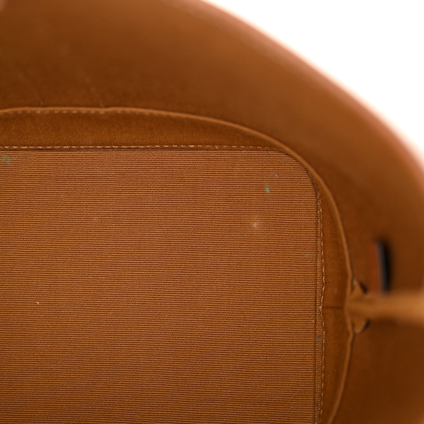 Triomphe Canvas Calfskin Small Bucket Bag Tan