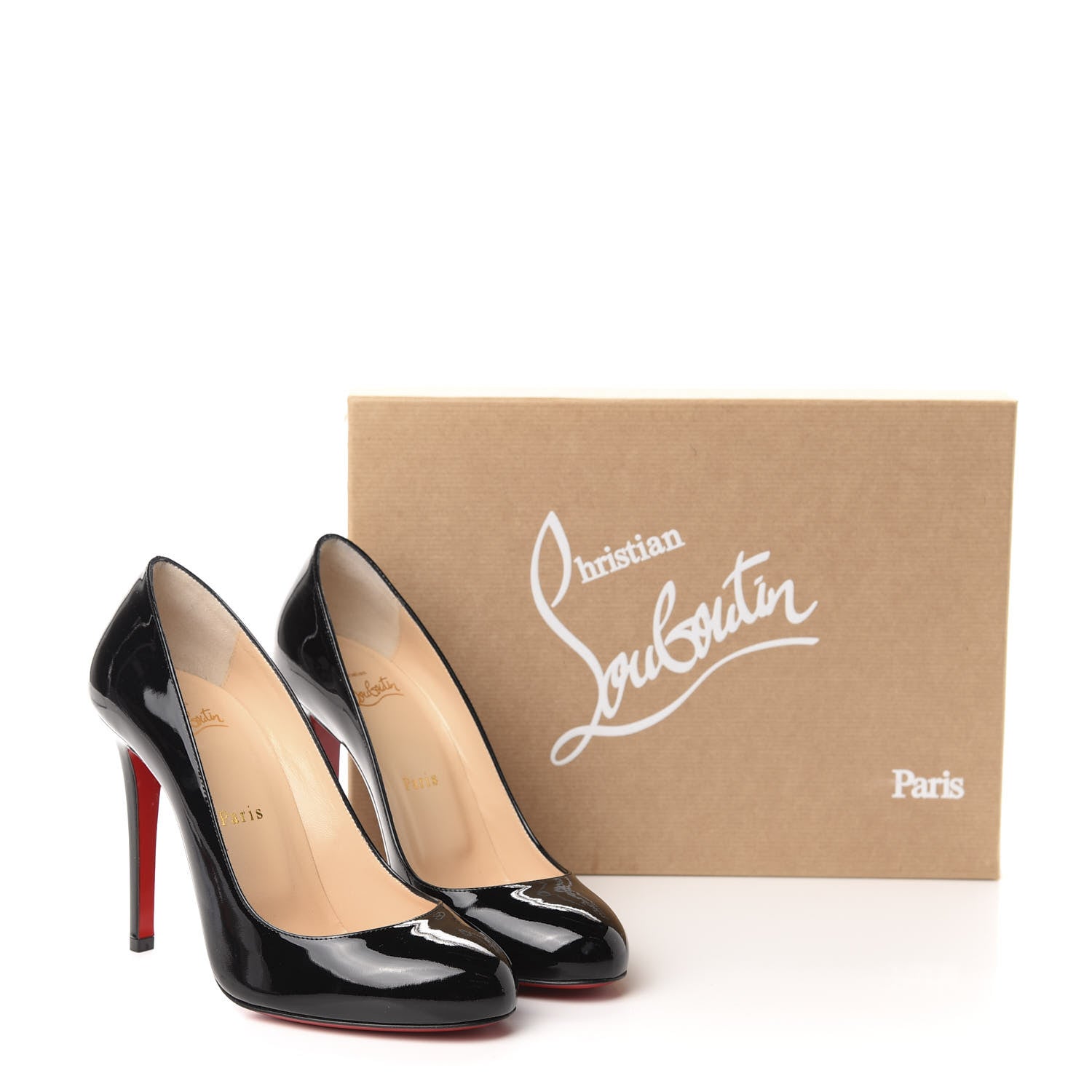 Christian Louboutin Patent Fifille 100 Pumps 37.5 Black 9 of 9