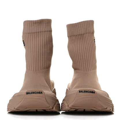 Balenciaga Technical Ribbed 3D Recycled Knit Womens Speed 3.0 Sneakers 40 Monocolor Beige 2 of 10