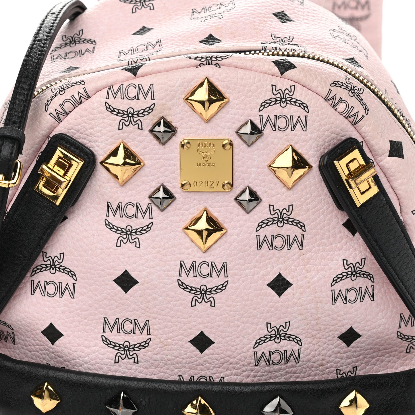 Visetos Studded Small Dual Stark Backpack Chalk Pink Black