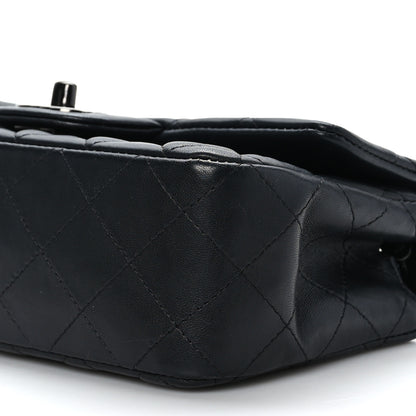 Chanel Lambskin Quilted Mini Rectangular Flap So Black 9 of 9