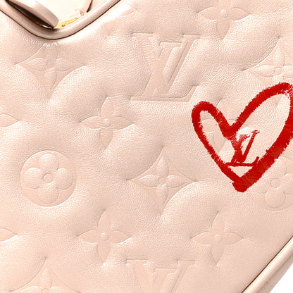 Louis Vuitton Lambskin Embossed Monogram Fall In Love Sac Coeur Light Pink 7 of 9