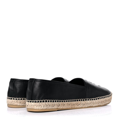 Saint Laurent Lambskin Mens Monogram Espadrilles 42 Black 4 of 10