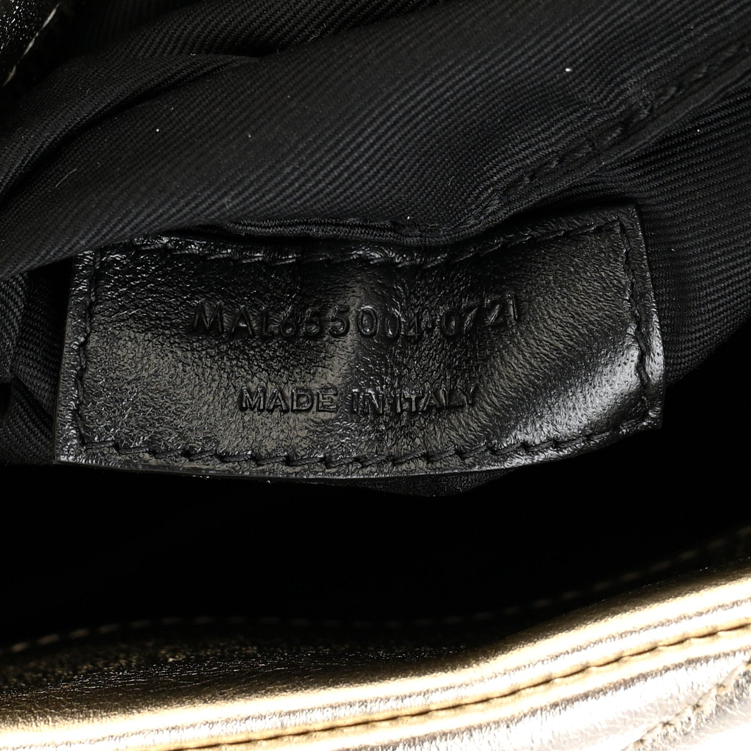 Saint Laurent Metallic Lambskin Quilted Sade Puffer Envelope Clutch Platino 7 of 7