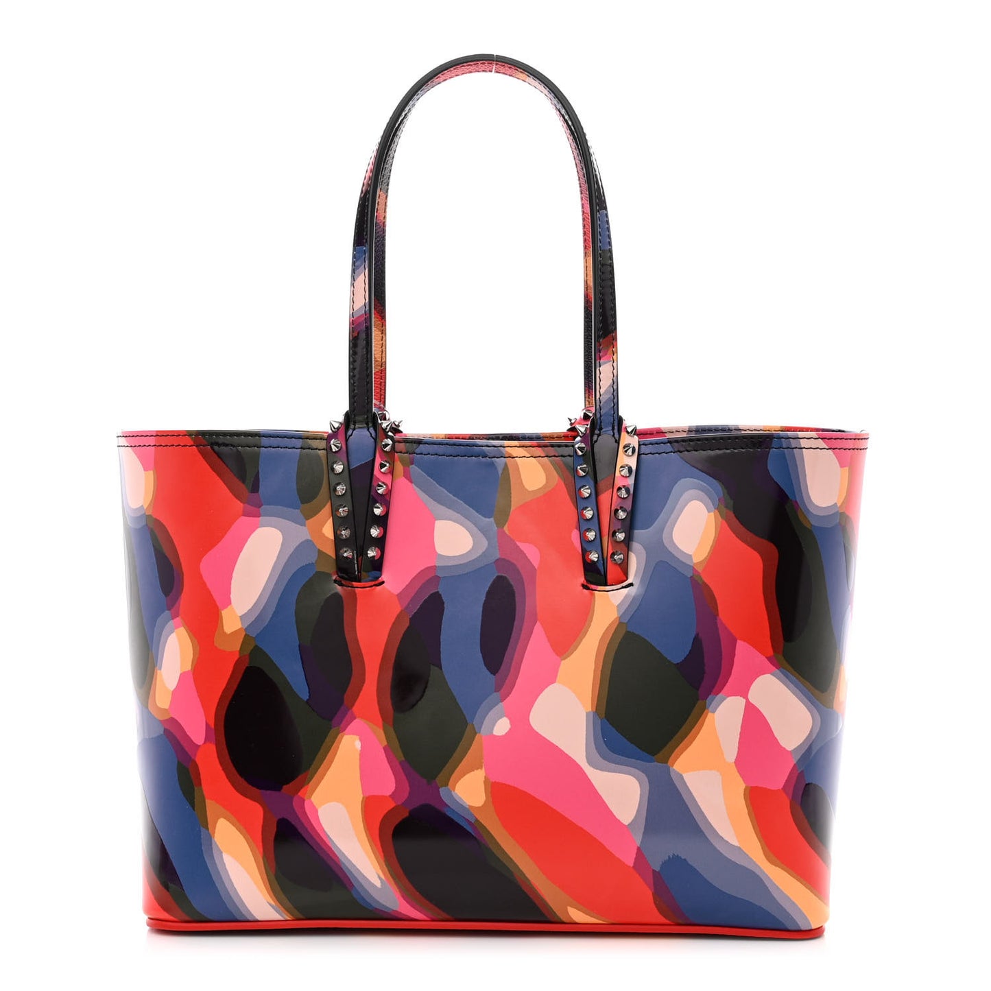 Patent Calfskin Paris Illusion Cabata Tote Multicolor