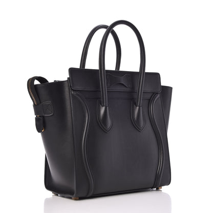 Celine Smooth Calfskin Micro Luggage Black 3 of 12