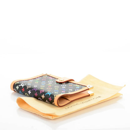 Louis Vuitton Monogram Multicolor Small Ring Agenda Cover Black 4 of 7