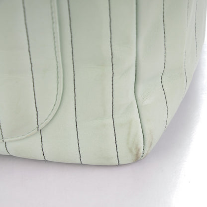 Chanel Lambskin Vertical Quilted Large Mademoiselle Tote Light Green 9 of 16