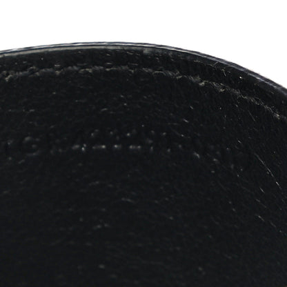 Saint Laurent Grain De Poudre Matelasse Chevron Monogram Credit Card Case Black 7 of 12