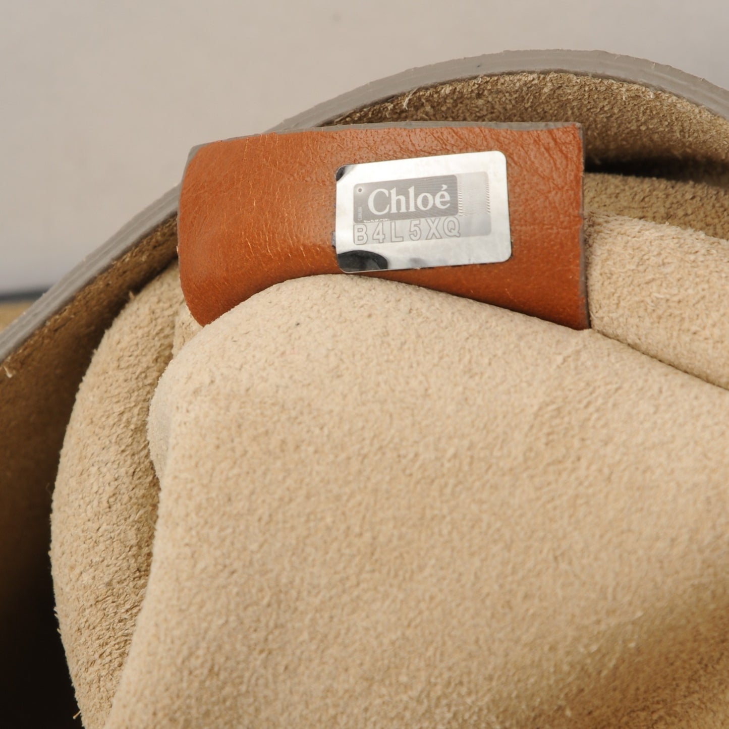 Suede Calfskin Patchwork Medium Drew Shoulder Bag Caramel