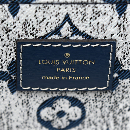 Louis Vuitton Monogram Jacquard Denim Onthego MM Bleu 6 of 10