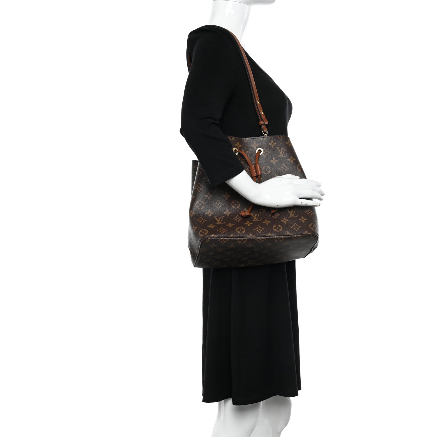 Louis Vuitton Monogram Neonoe MM Caramel 2 of 10